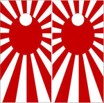 Rising Sun Japanese Flag UV Direct Print Cornhole Tops