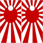 Rising Sun Japanese Flag Cornhole Wrap
