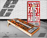 Rock N roll Guitar Cornhole Boards