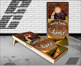 Rustic Country Roads Cornhole Boards