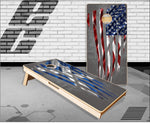 Scottish American Flag Metal Cornhole Boards