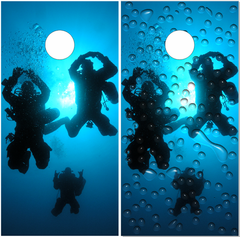 Scuba Diving UV Direct Print Cornhole Tops
