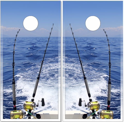 Sea Fishing UV Direct Print Cornhole Tops