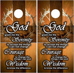 Serenity Prayer UV Direct Print Cornhole Tops