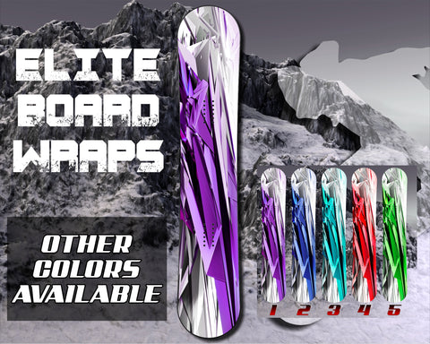 Shattered Abstract Snowboard Vinyl Wrap Graphic Decal Sticker