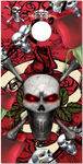 Skull Roses UV Direct Print Cornhole Tops