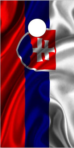 Slovakian Flag UV Direct Print Cornhole Tops