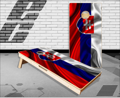 Slovakian flag Cornhole Boards