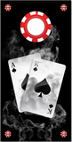 Smoking Ace King Poker Cornhole Wrap