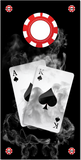 Smoking Ace King Poker UV Direct Print Cornhole Tops