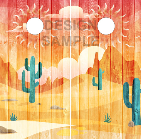 South Western Desert UV Direct Print Cornhole Tops