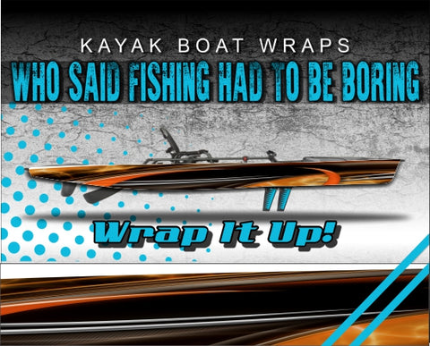 Speed Kayak Vinyl Wrap Kit Graphic Decal/Sticker 12ft and 14ft