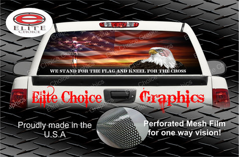 Stand For The Flag Rear Window Wrap