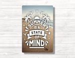 Summer is a State of Mind Beach Wood Print