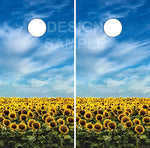 Sunflower Field Cornhole Wrap