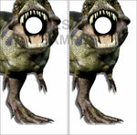 T Rex Dinosaur UV Direct Print Cornhole Tops