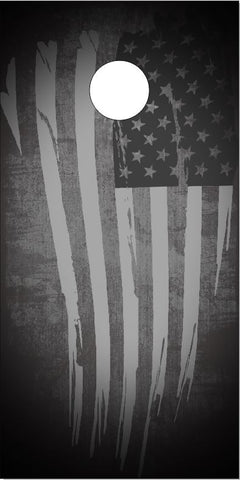 Tattered American Flag UV Direct Print Cornhole Tops