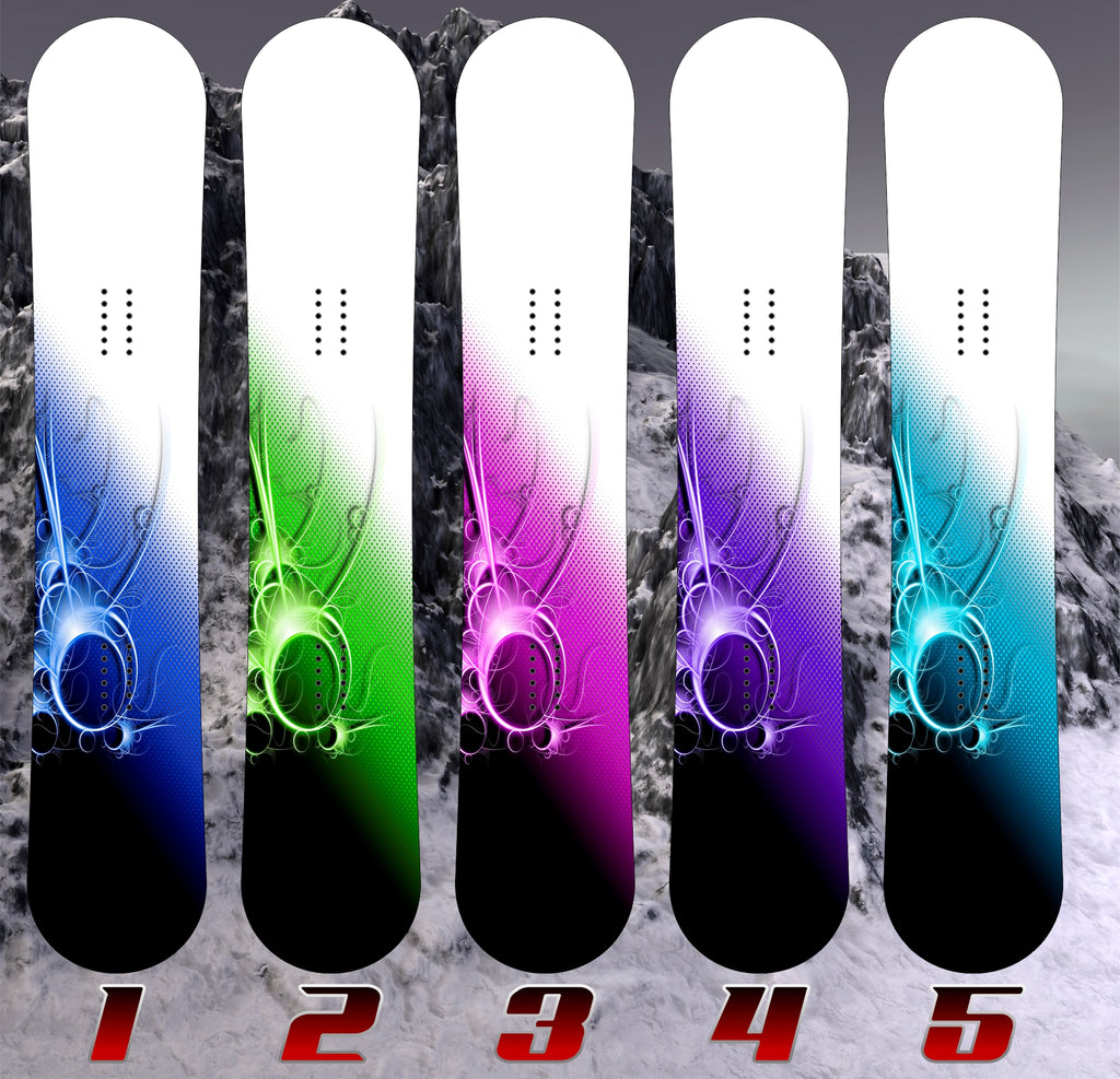 Adesivo Personalizzato Per Snowboard - Blue Lightning, Pellicola Professionale - Foto 8