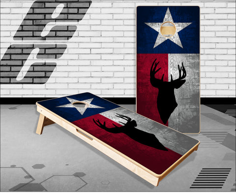Texas Buck Head Cornhole Boards