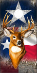 Texas Flag Buck Head Cornhole Wrap