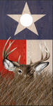 Texas Flag Deer in Grass Cornhole Wrap