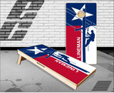 Texas Flag Lineman Cornhole Boards