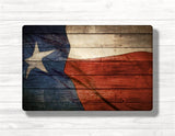 Texas Rustic Flag Wood Print