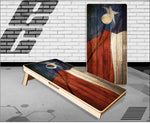 Texas Rustic Flag Cornhole Boards