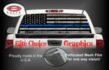 Thin Blue Line Flag Rear Window Wrap