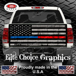 Thin Blue Red Line Tailgate Wrap