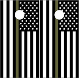 Thin Green Line Military UV Direct Print Cornhole Tops