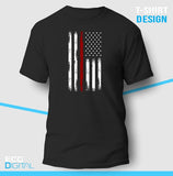 Thin Red Line Flag Unisex T-Shirt
