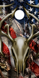 Tribal Buck Skull Flag Camo UV Direct Print Cornhole Tops