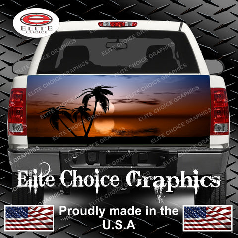 Tropical Sunset 1 Tailgate Wrap
