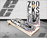 Trump Zero Fcks Cornhole Boards