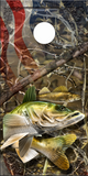 Walleye Fish Flag Camo UV Direct Print Cornhole Tops