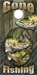 Walleye Fish Gone Fishing Camo UV Direct Print Cornhole Tops
