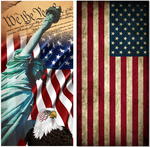 We the People American Flag UV Direct Print Cornhole Tops
