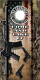 Wicked Wire 2nd Amendment Gun Flag Camo UV Direct Print Cornhole Tops