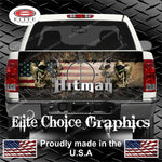 Wicked Wire Hitman Reaper Hunt Camo Flag vTailgate Wrap