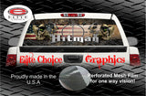 Wicked Wire Hitman Reaper Hunt Camo Flag Rear Window Wrap