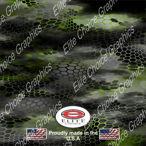 Chameleon Hex 2 Green 52"x6ft Wrap Vinyl Truck Camo Car SUV Tree Real Camouflage Sticker Decal