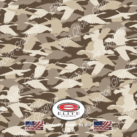 Goose Hunting Silhouette 52"x6ft Wrap Vinyl Truck Camo Car SUV Tree Real Camouflage Sticker Decal