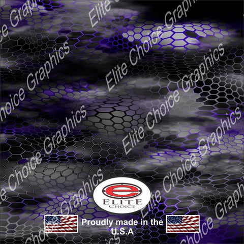 Chameleon Hex 2 Purple 52"x6ft Wrap Vinyl Truck Camo Car SUV Tree Real Camouflage Sticker Decal