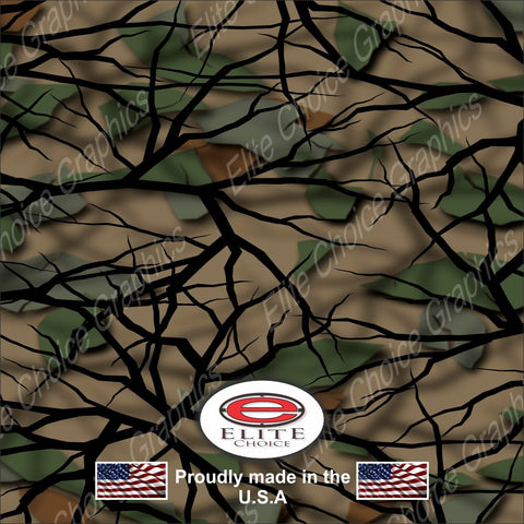 Savage Green  52"x6ft Wrap Vinyl Truck Camo Car SUV Tree Real Camouflage Sticker Decal