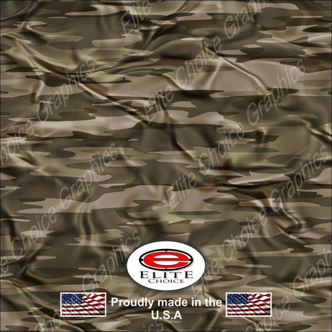 Traditional Desert Cloth Tree Camo 15"x52" or 24"x52" Truck/Pattern Print Tree Real Camouflage Sticker Roll or Sheet