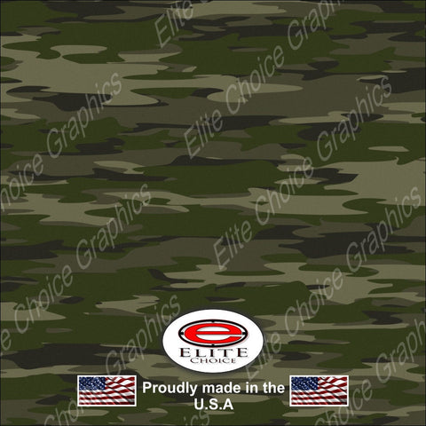 Traditional Green  52"x6ft Wrap Vinyl Truck Camo Car SUV Tree Real Camouflage Sticker Decal