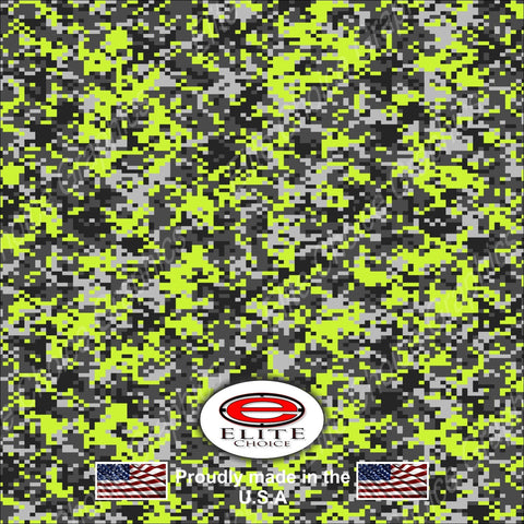 Digital Camo Yellow  2 15"x52" or 24"x52" Truck/Pattern Print Tree Real Camouflage Sticker Roll or Sheet