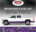 Digital Purple Camo Rocker Panel Graphic Decal Wrap Truck SUV - 12" x 24FT