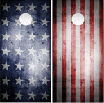 Stars and Bars American Flag Cornhole Wrap Bag Toss Decal Baggo Skin Sticker Wraps Laminated or Non Laminated